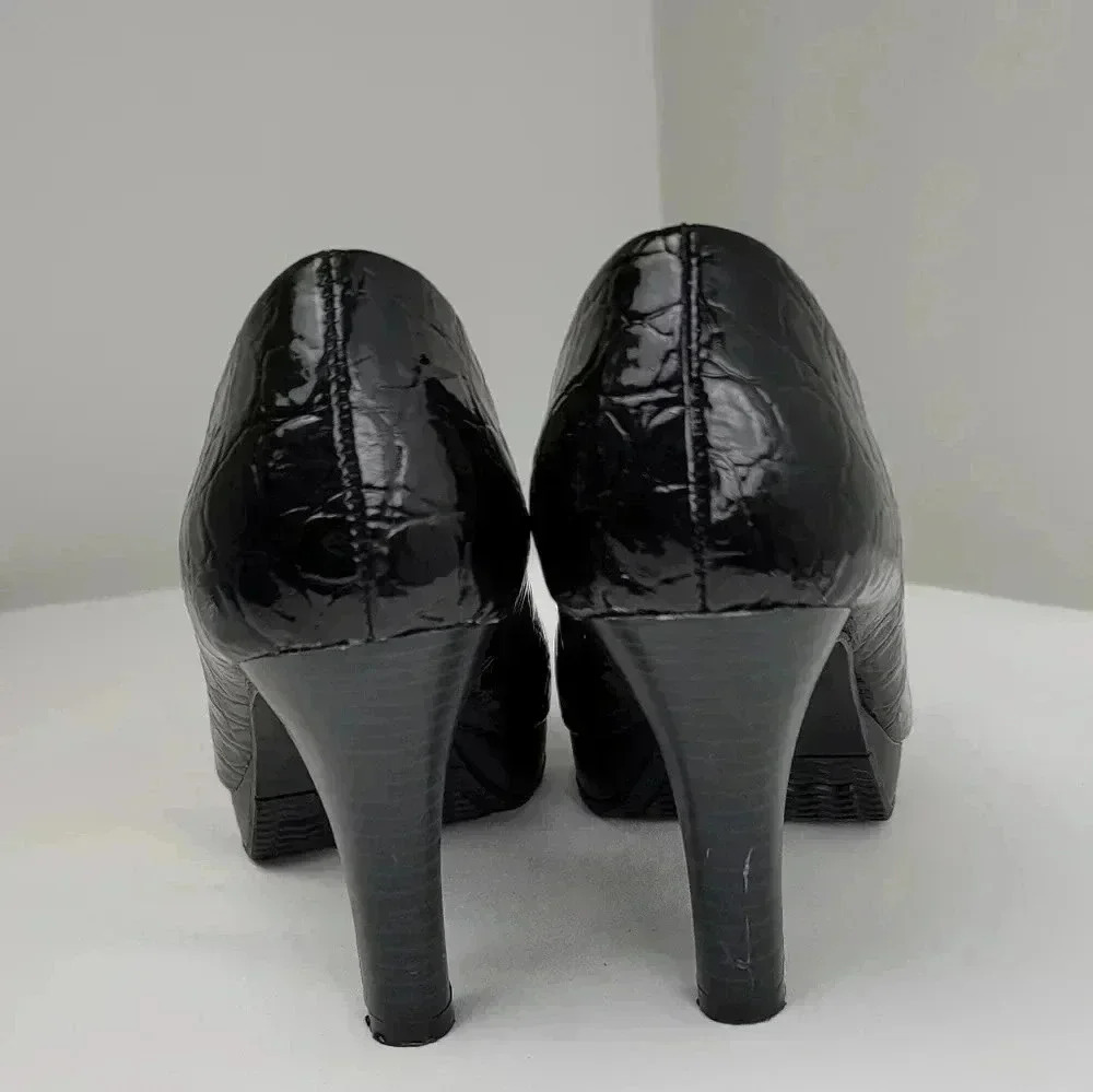 Black Open  Front Toes - Picture 4 of 4